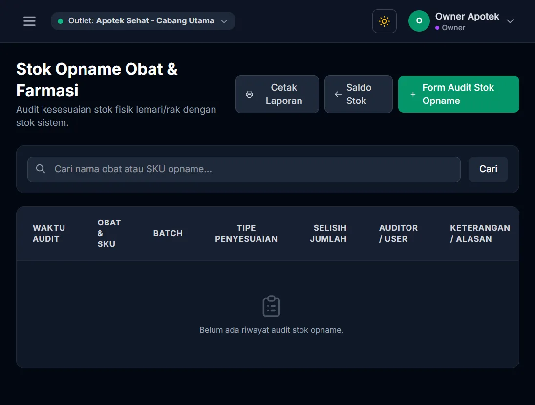Daftar stok opname